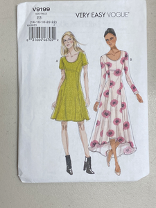Vogue Very Easy Women's Dresss Pattern V9199