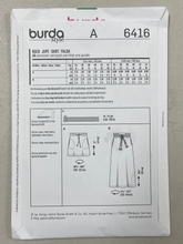 Load image into Gallery viewer, Burda Style 6416 skirt pattern
